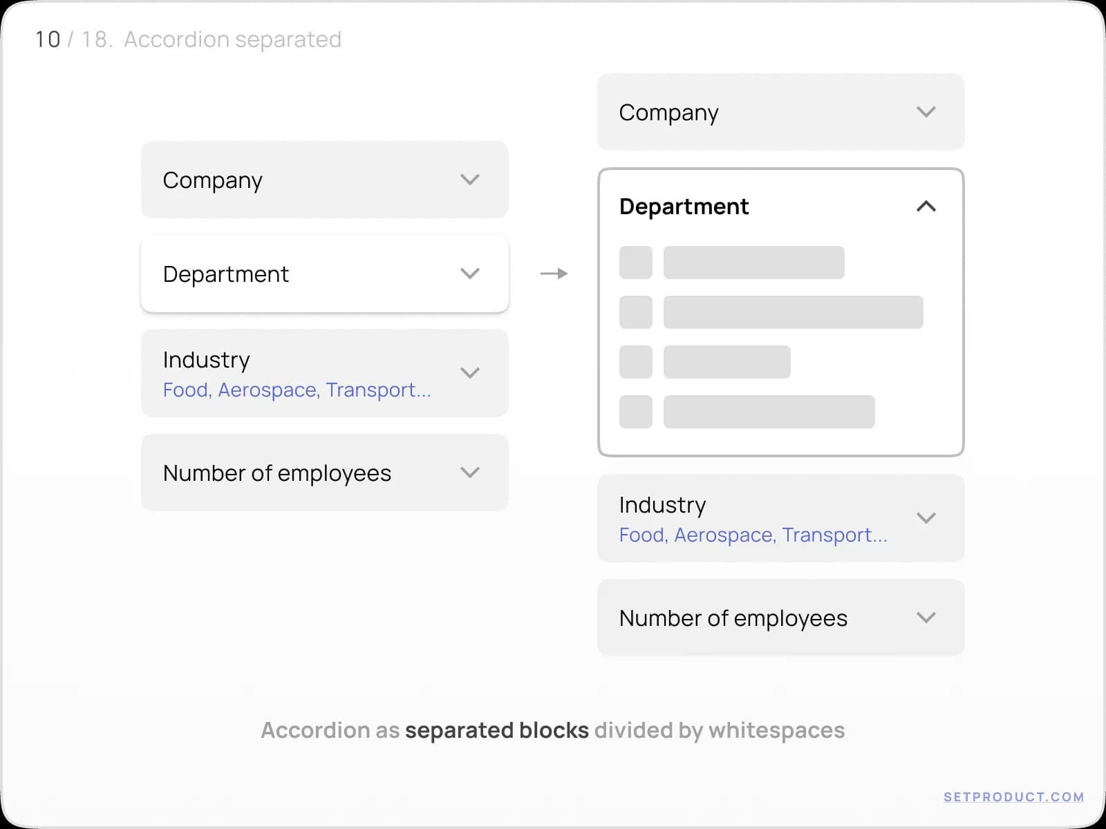 Accordion UI design tips