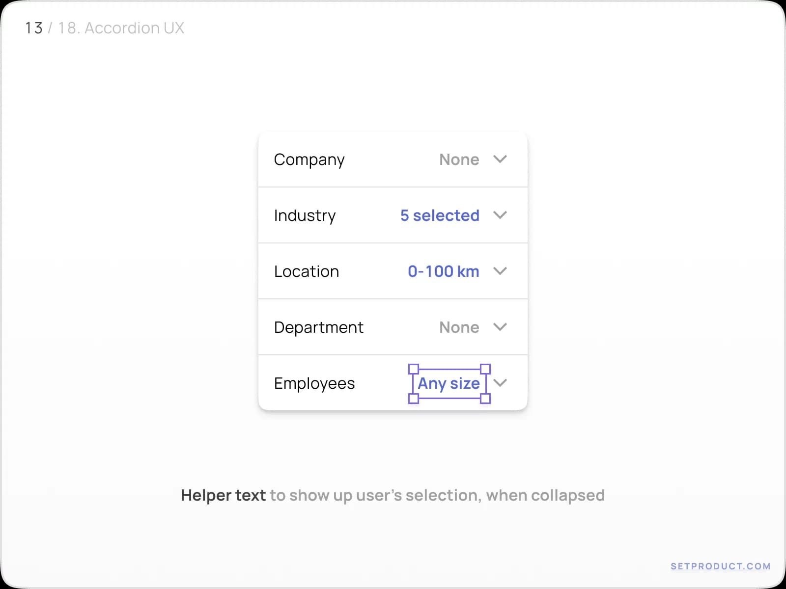 Accordion UI design tips