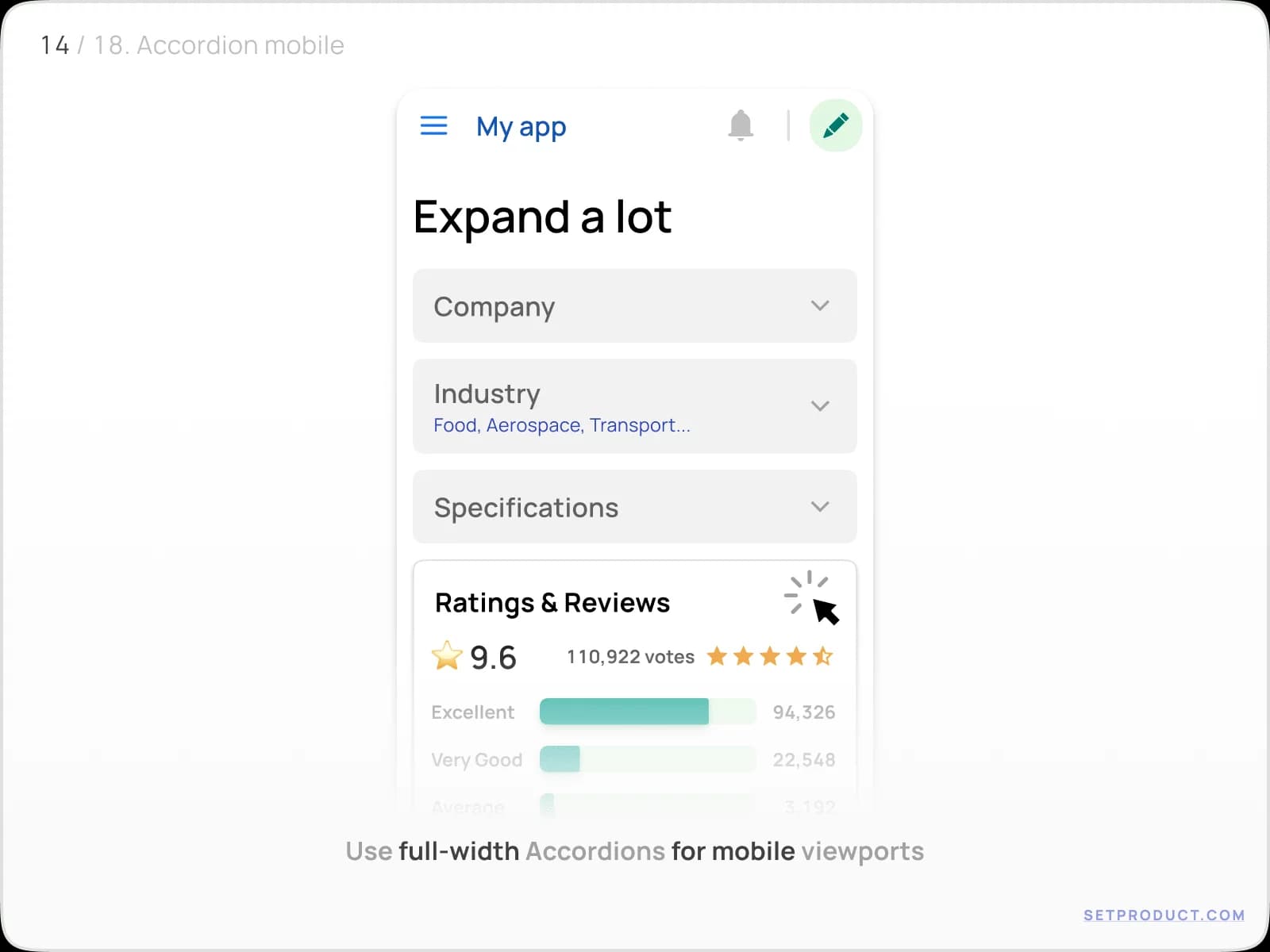 Accordion UI design tips