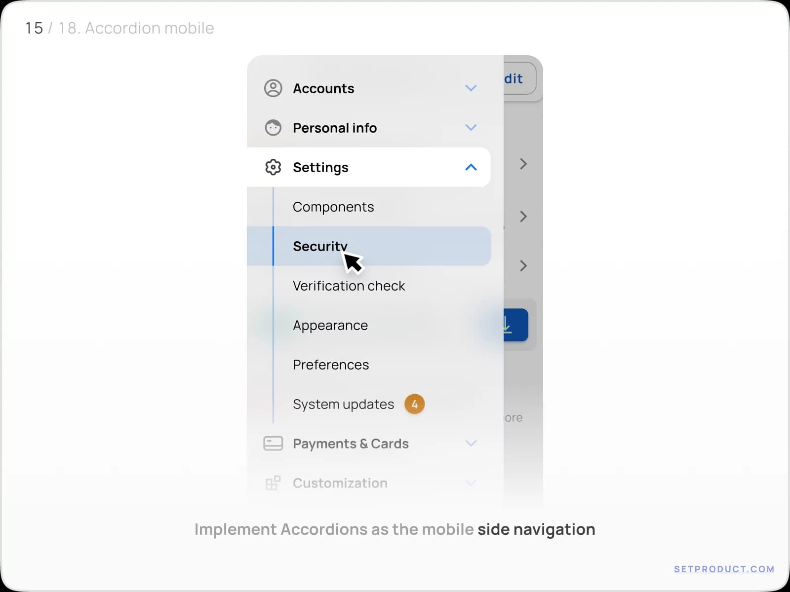 Accordion UI design tips