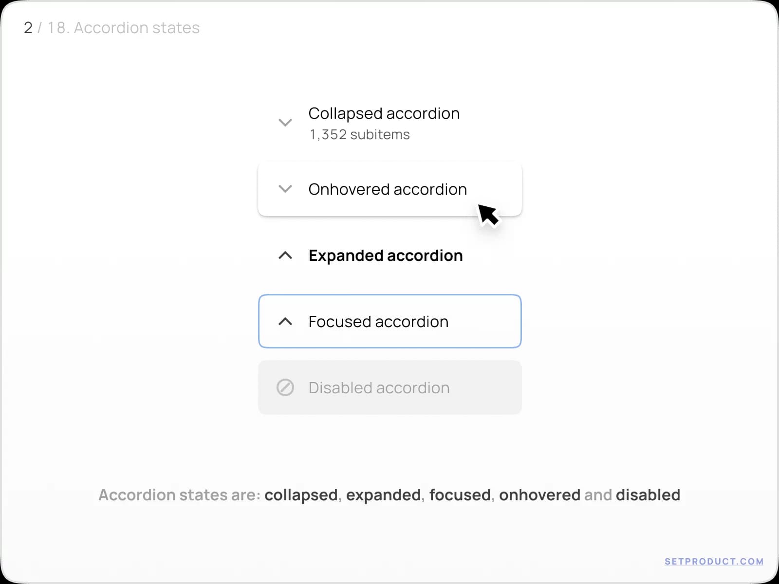 Accordion UI design tips