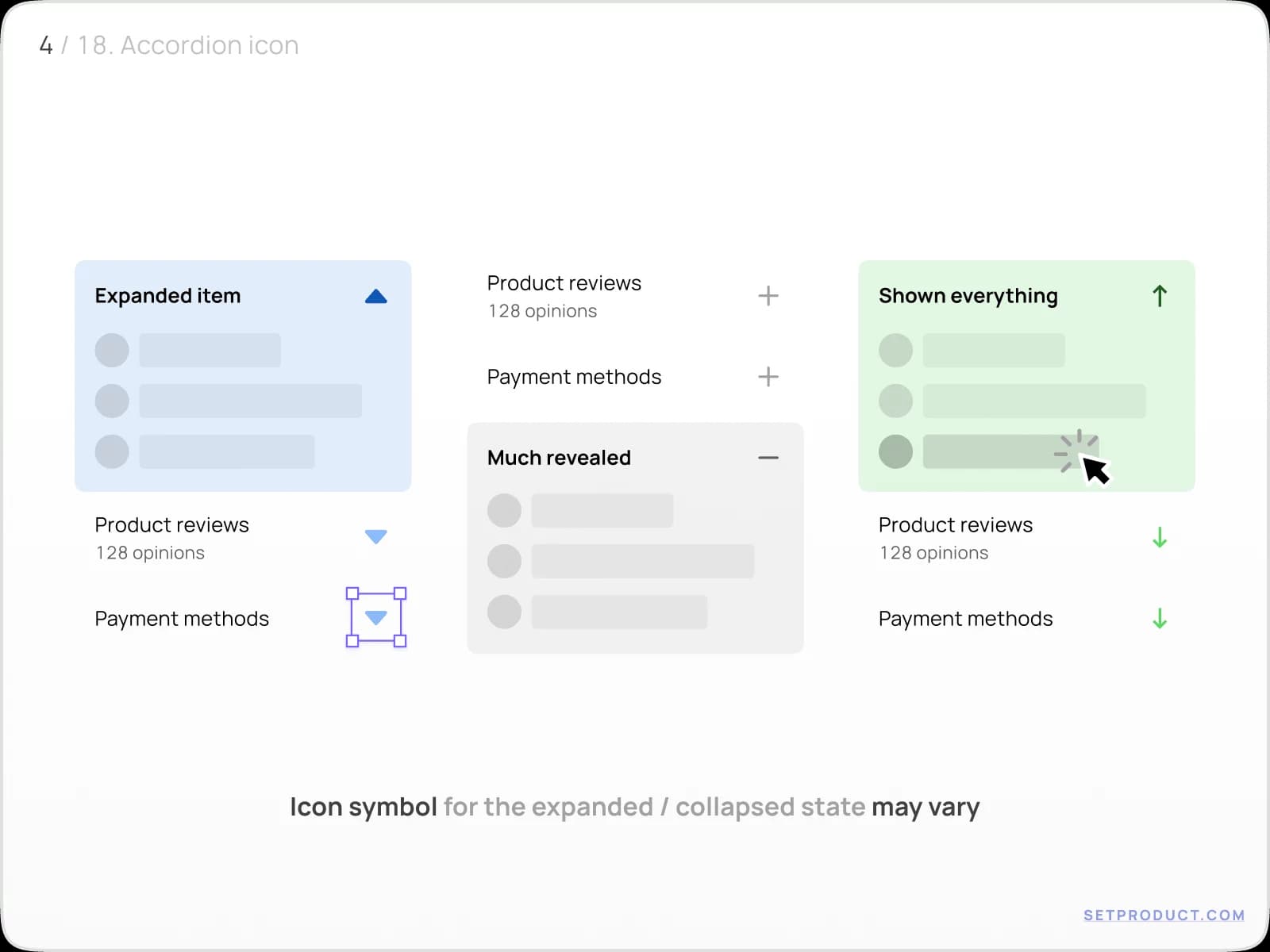 Accordion UI design tips