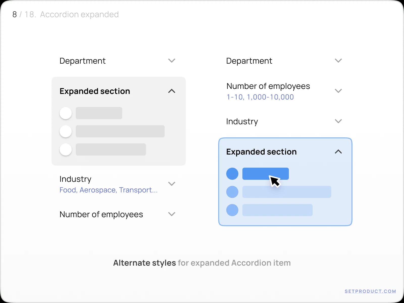 Accordion UI design tips