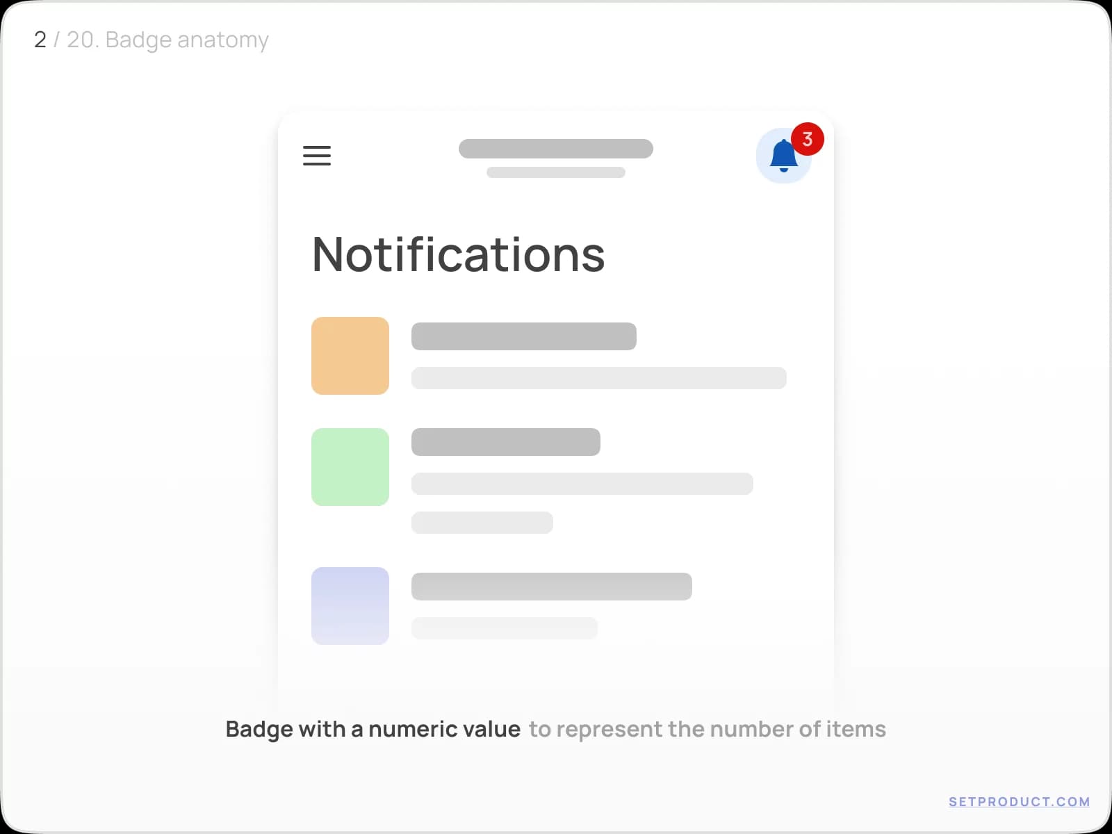 Badge UI design exploration