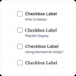 Checkbox UI design tutorial – Label Styling