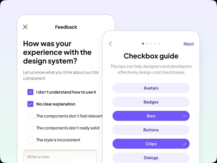 Chips UI design use cases – Multiple Selection