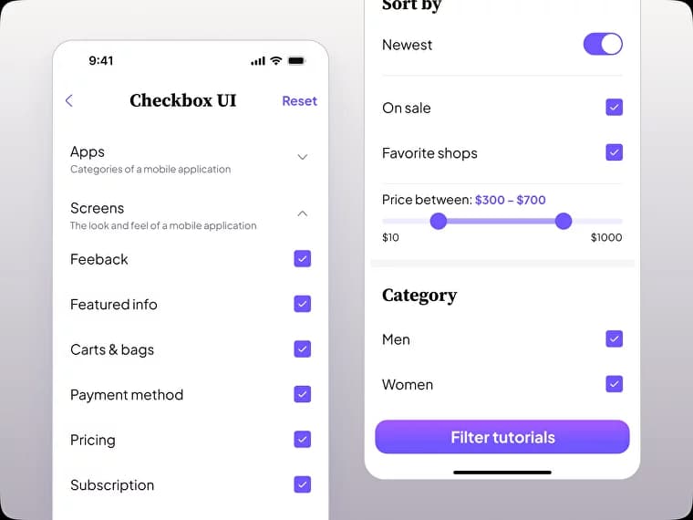 Chips UI design use cases – User Preferences