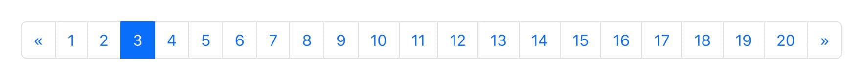 An npm React component for truly responsive pagination
