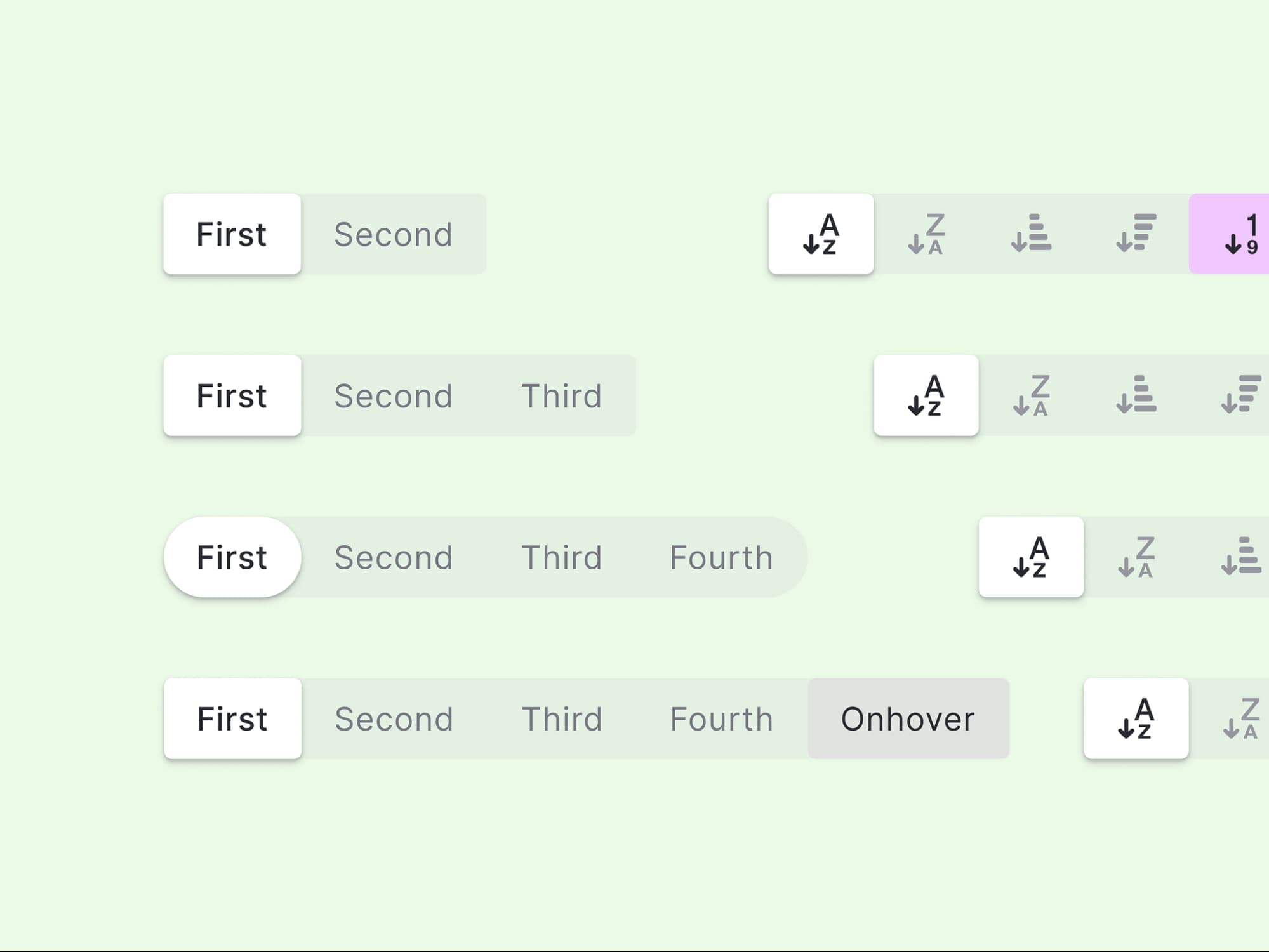 Button Group UI design guide