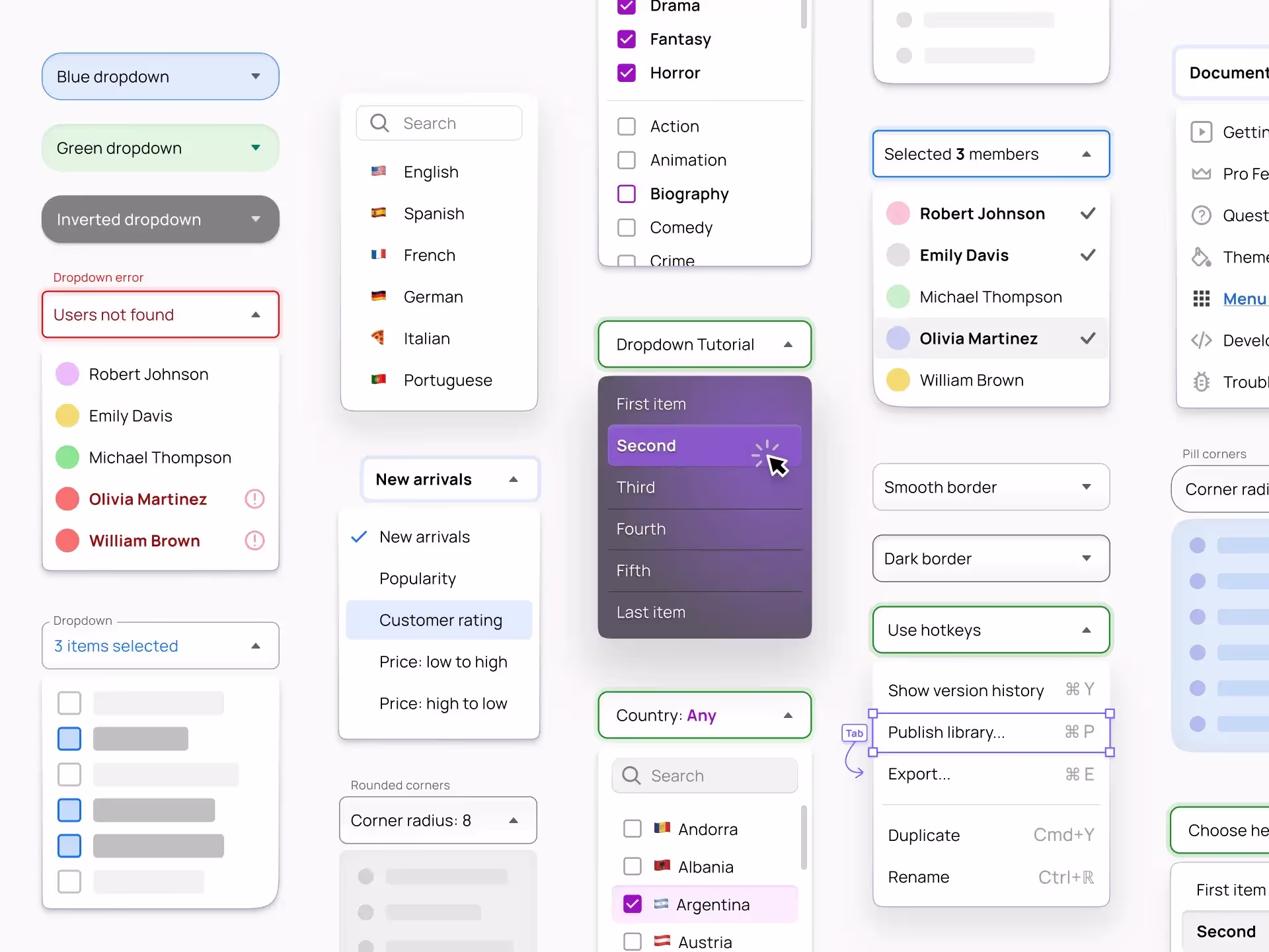 Dropdown UI design – A guide for Anatomy, UX tips, and Use cases