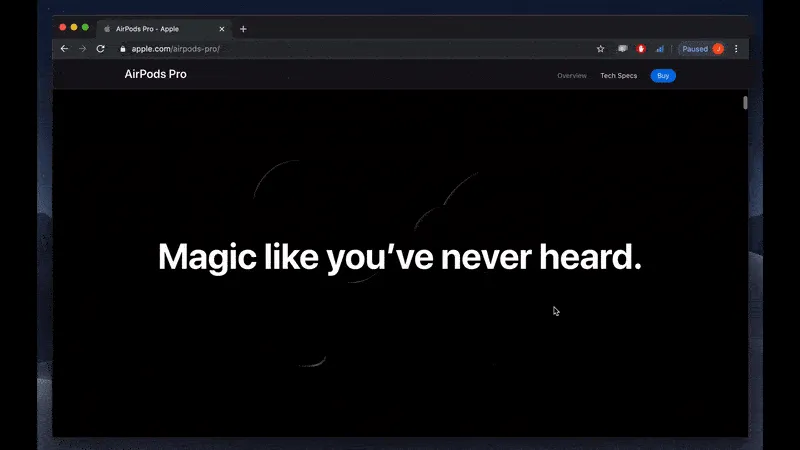 How to make 3D animation effect on page scroll HTML & JS