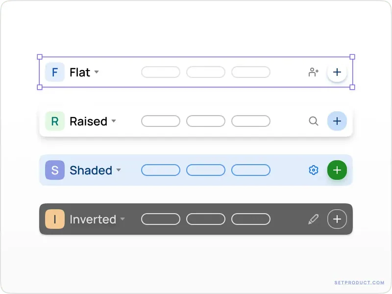 App Bar UI design templates & tips