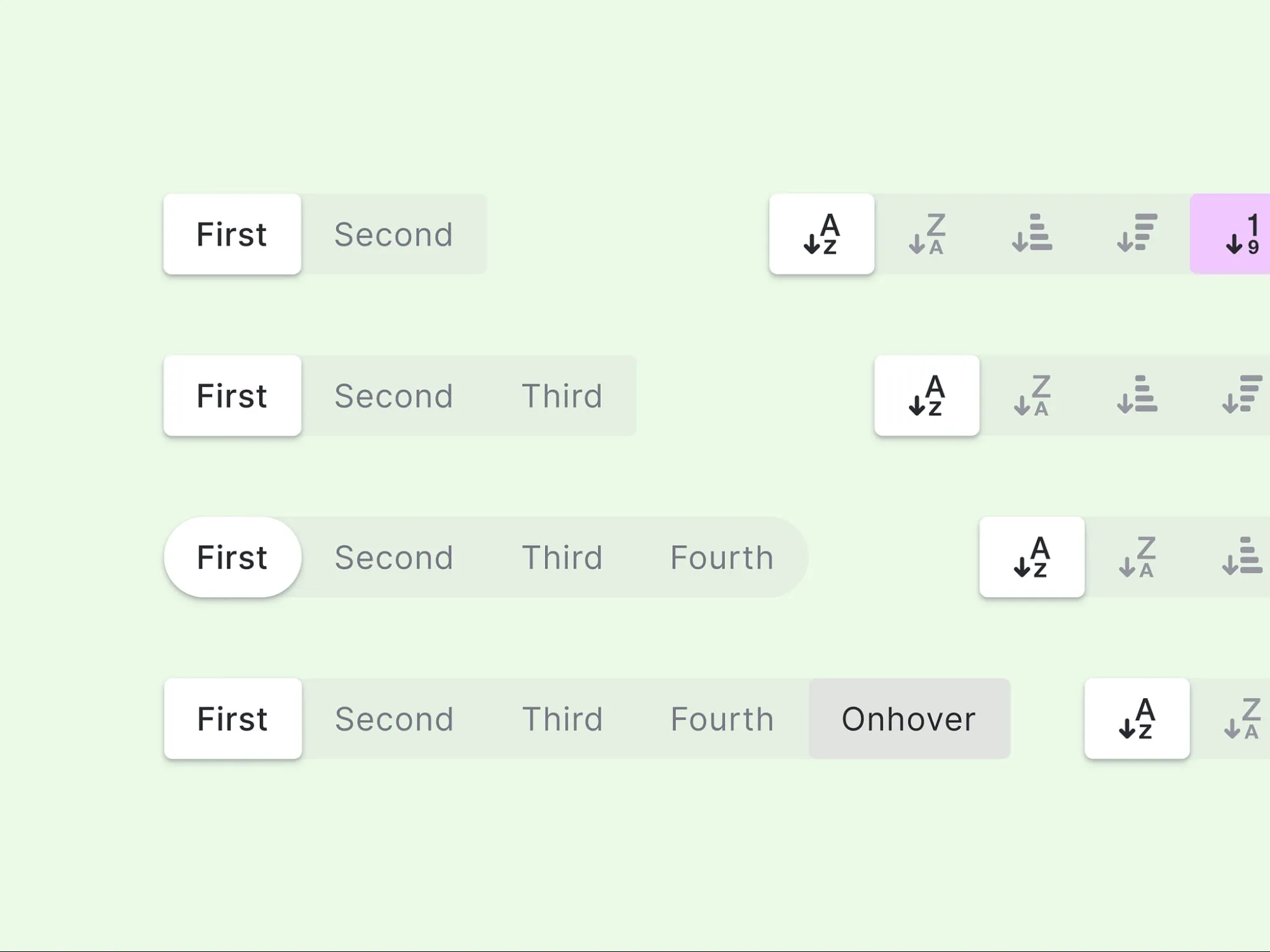 Button Group UI design guide