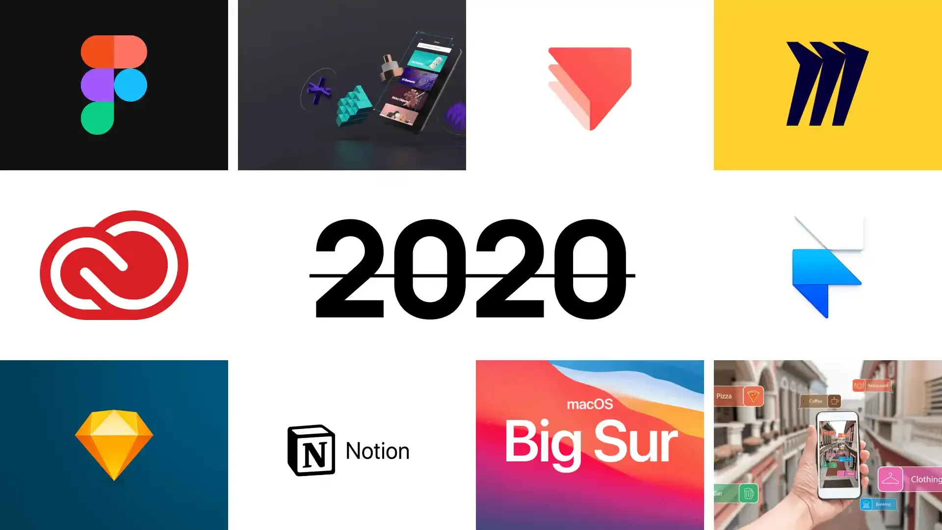 The most significant releases of 2020 on a UI design scene
