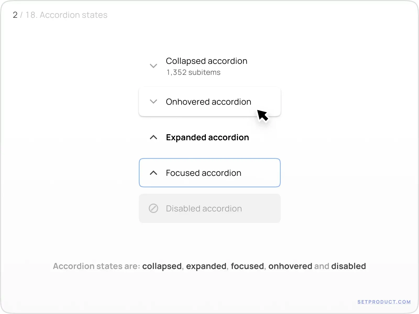 Accordion UI design tips