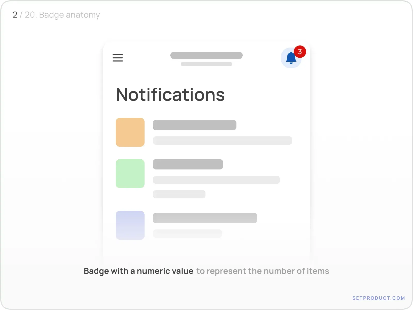 Badge UI design exploration