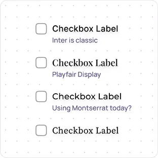 Checkbox UI design tutorial – Label Styling