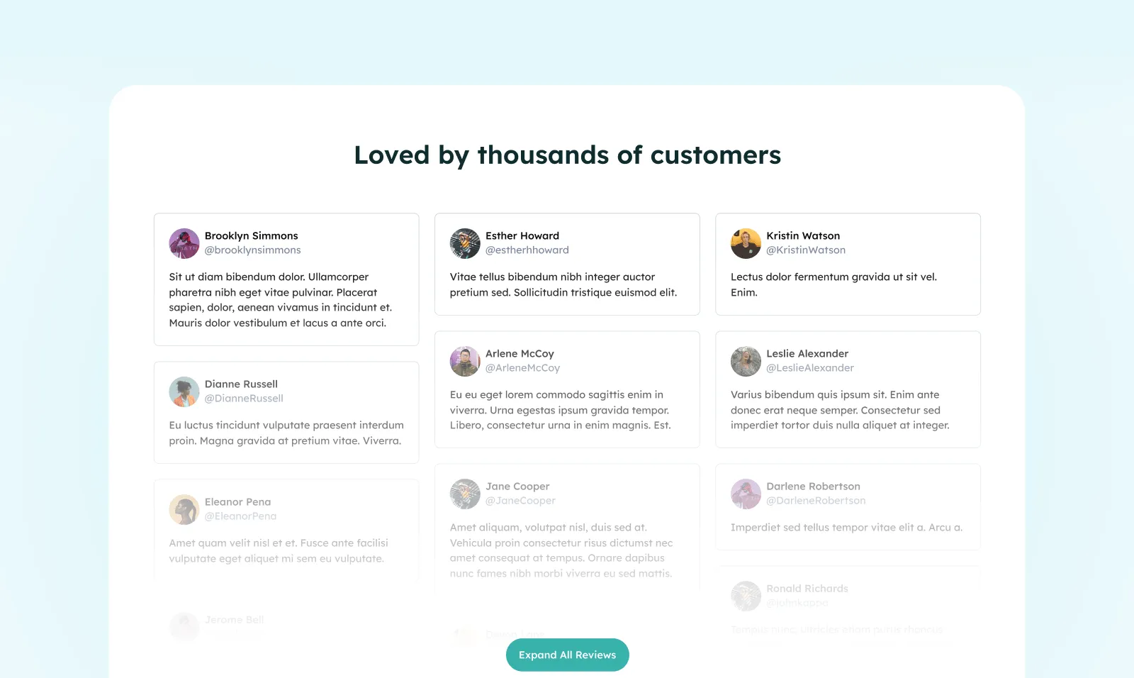 How to design a landing page - Testimonials