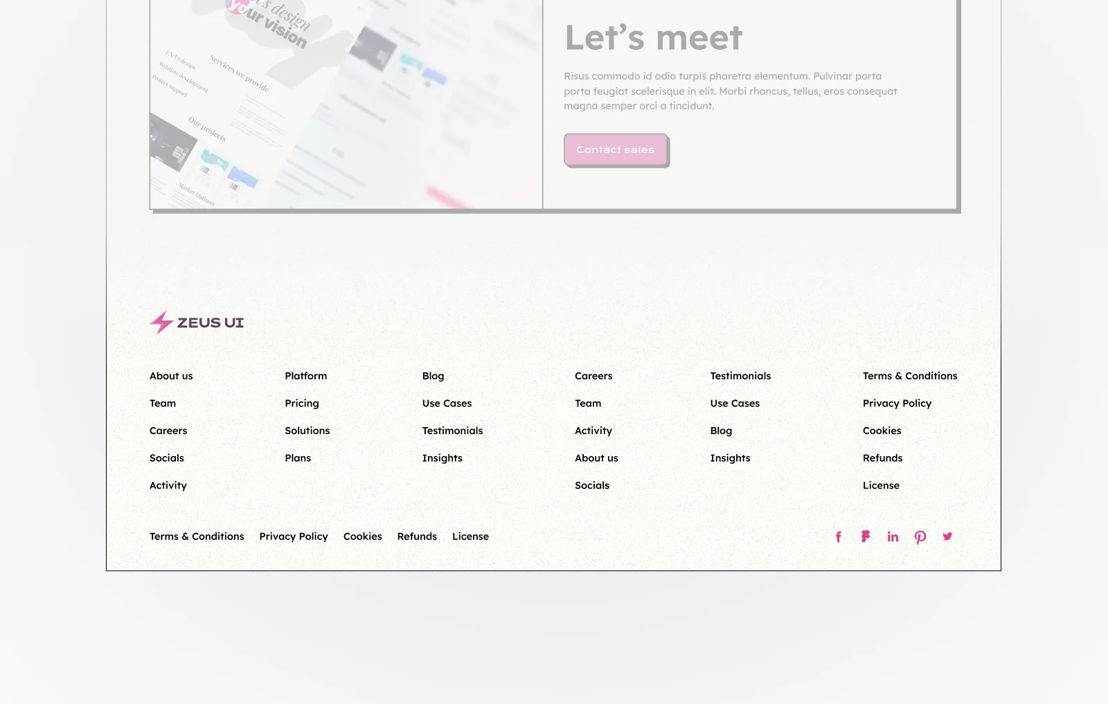 How to design a landing page - Footer