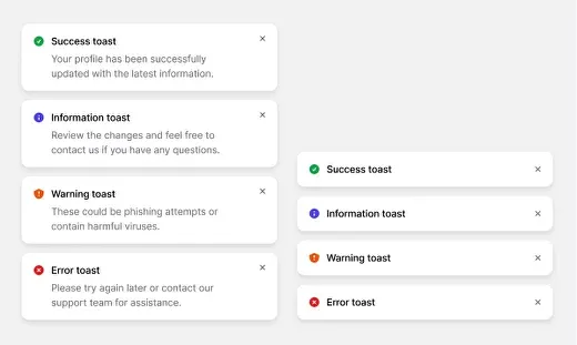 Notifications UI UX design – Toast and Snackbar