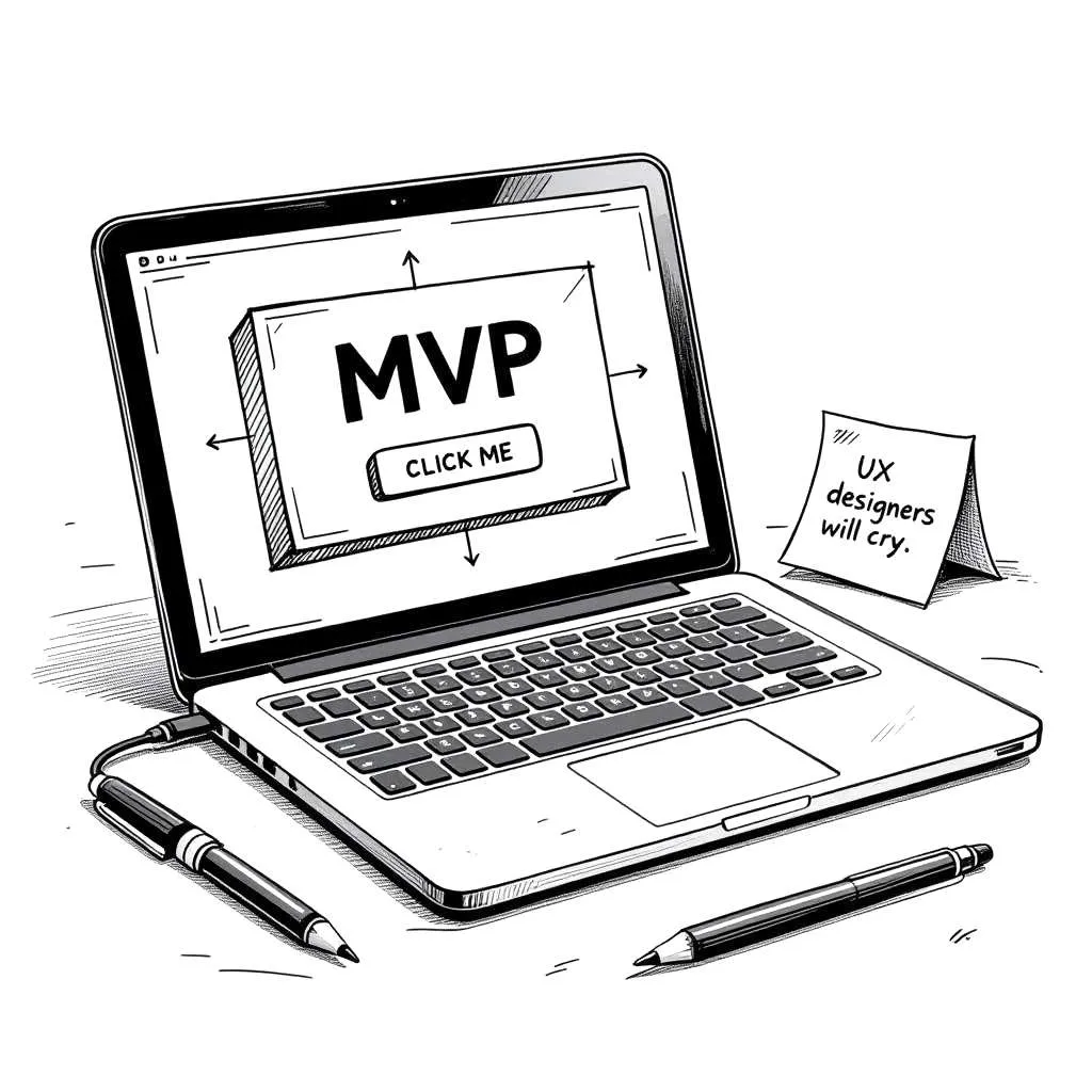 Sketch what your SaaS would look like. Just the basics. Think ugly wireframes, not polished UI.