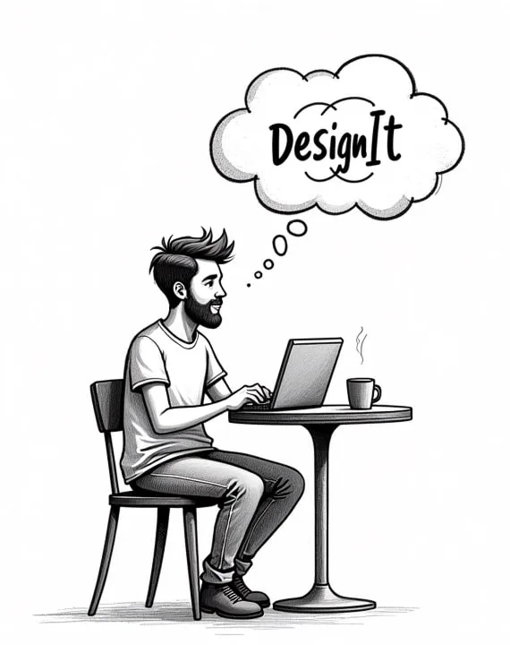 I founded a company called "DesignIt", which was designed to create high-quality design templates and UI kits for Figma