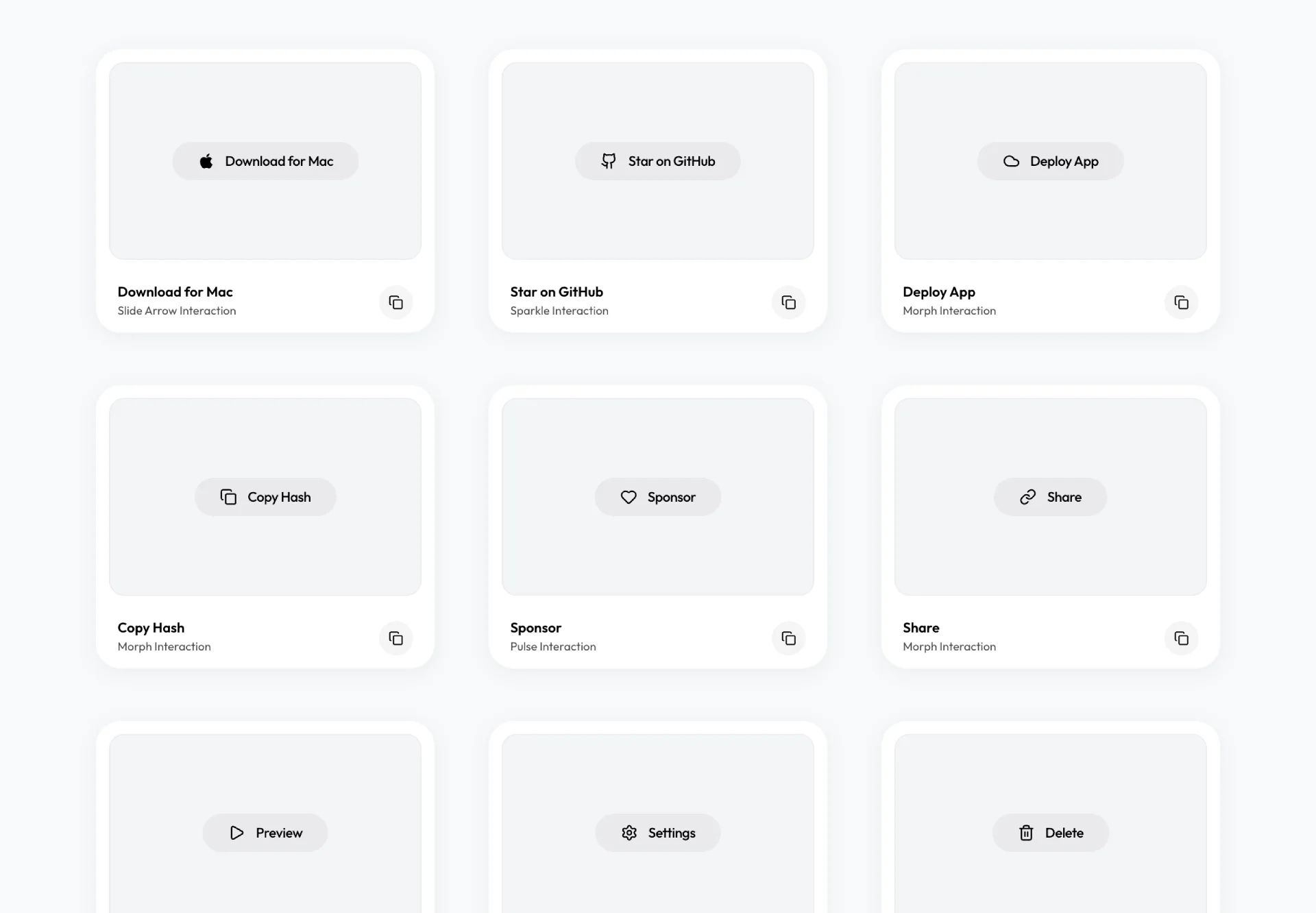 Amicro — micro-interactions for any landing page — Figma freebie