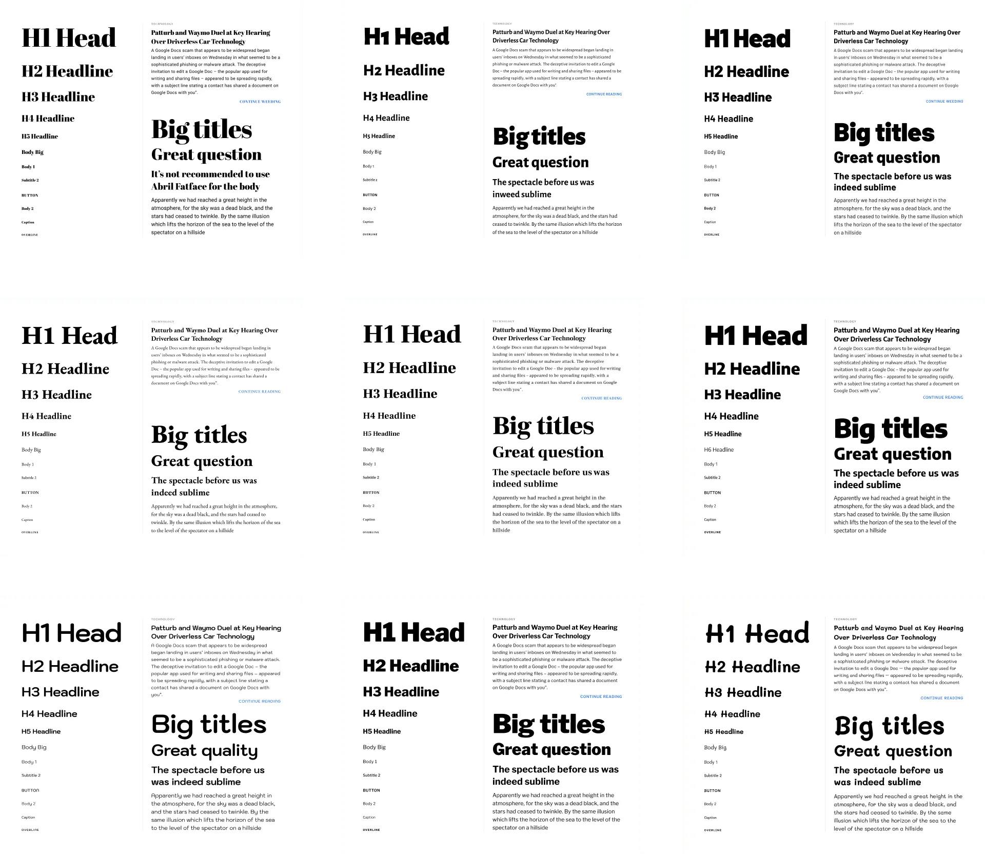 Fonts Playground — Figma freebie
