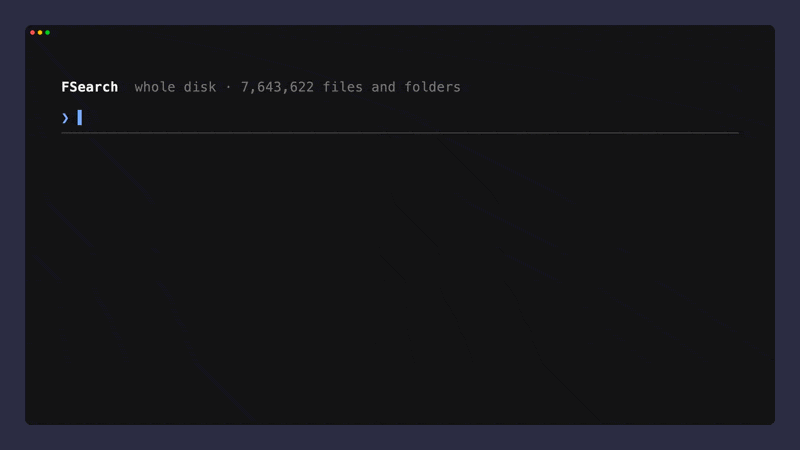 FSearch — whole-disk file search for macOS — code freebie