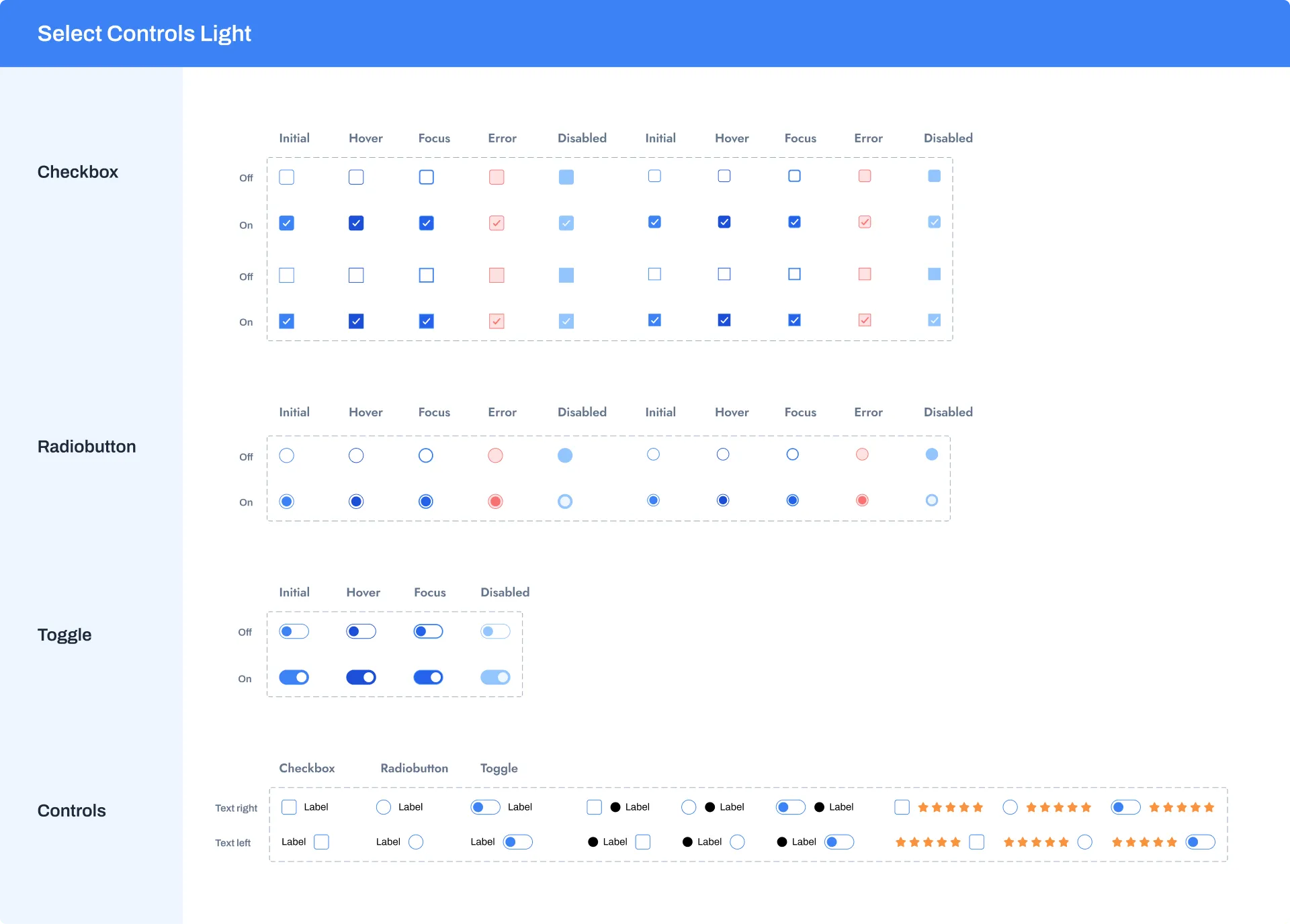 Selection Controls