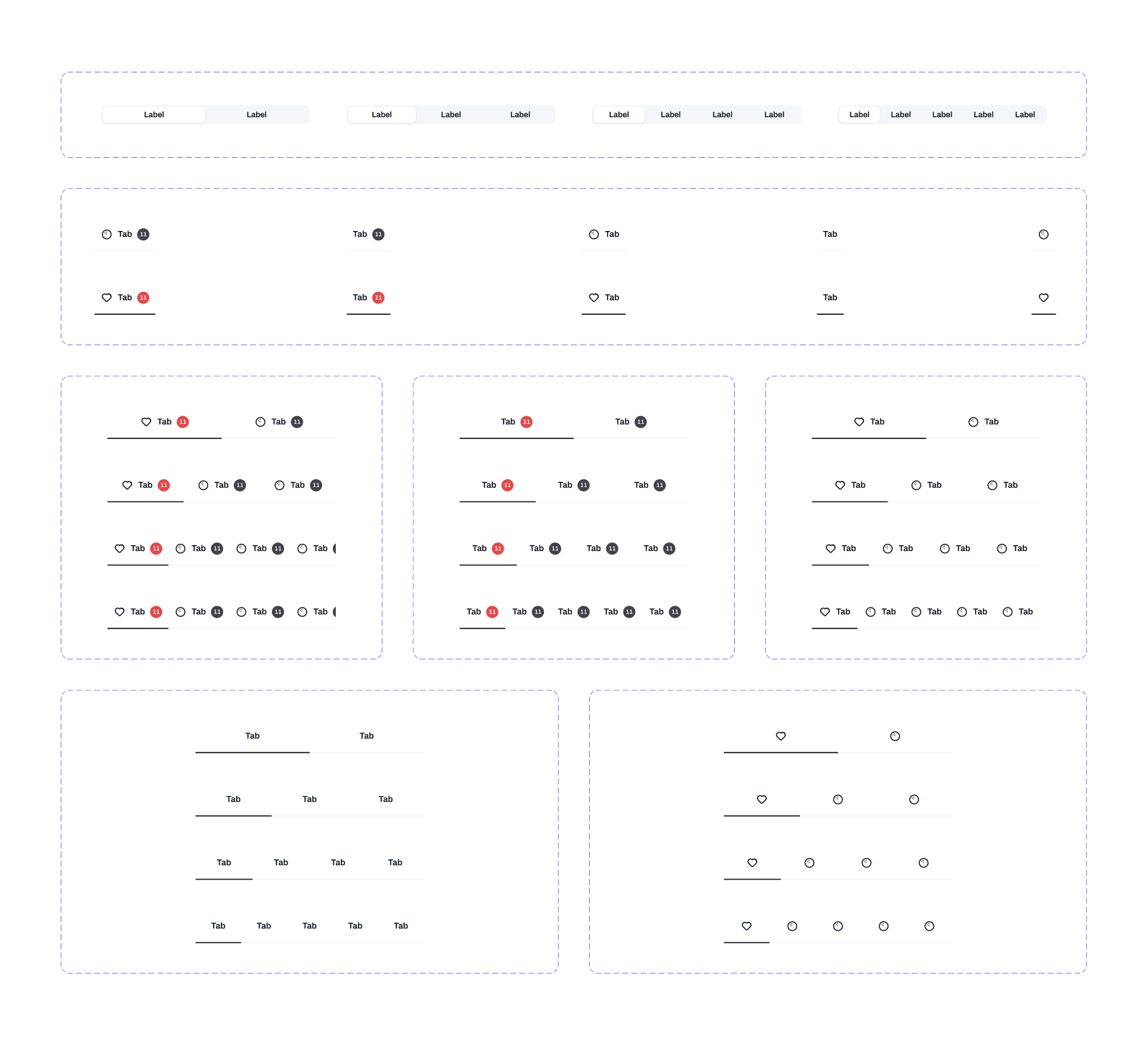 Tabs & Segmented Controls