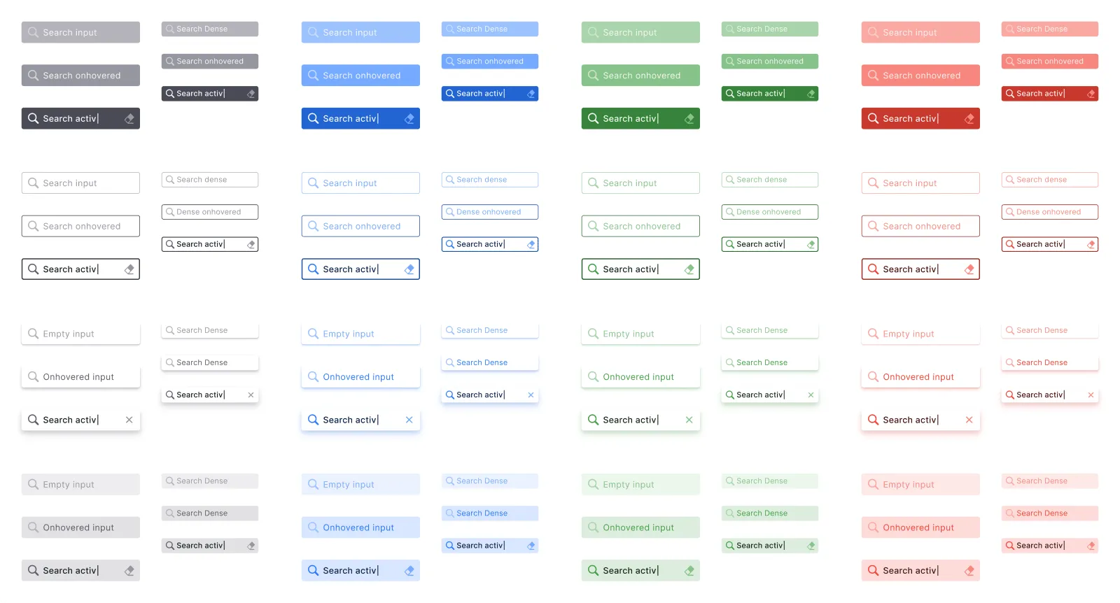 Search Inputs