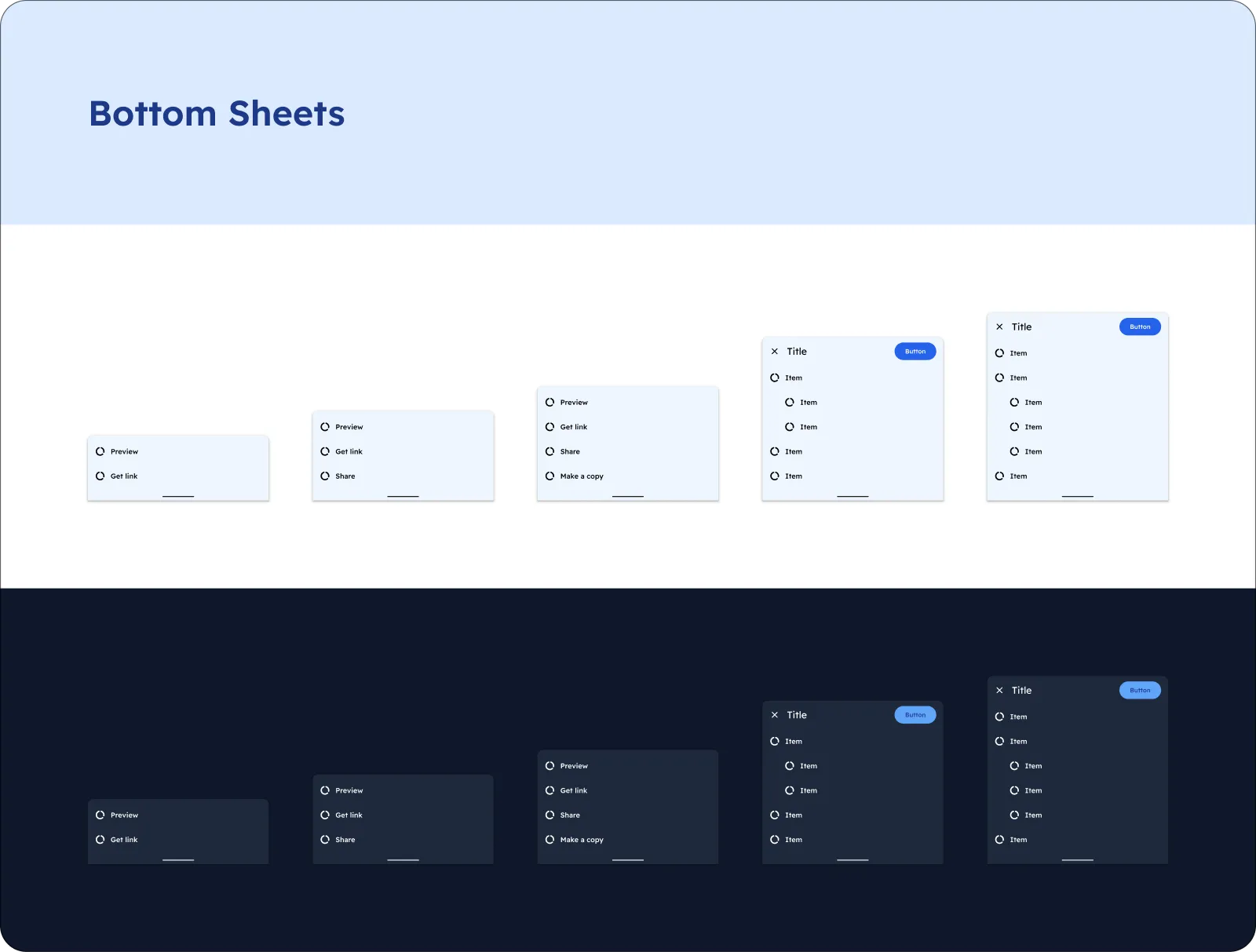 Bottom Sheets