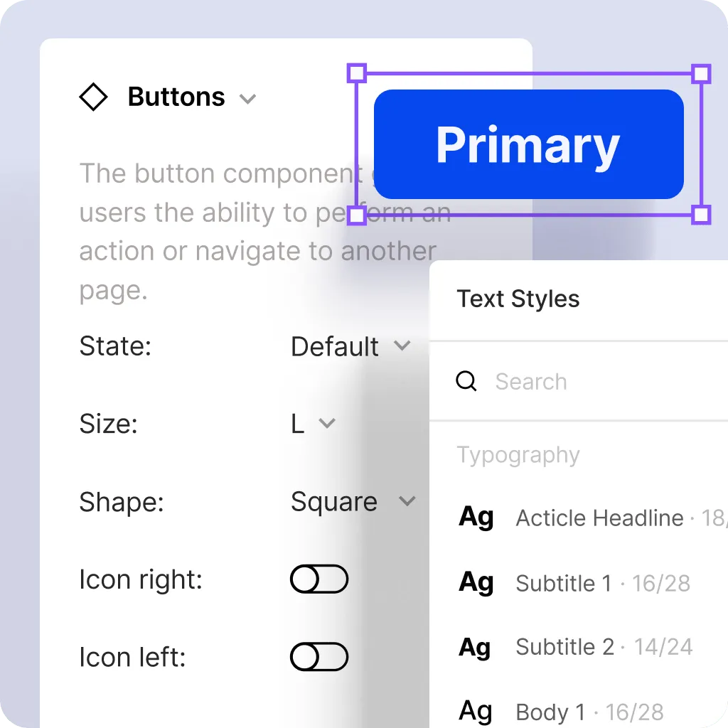 1100+ variants for 80 components