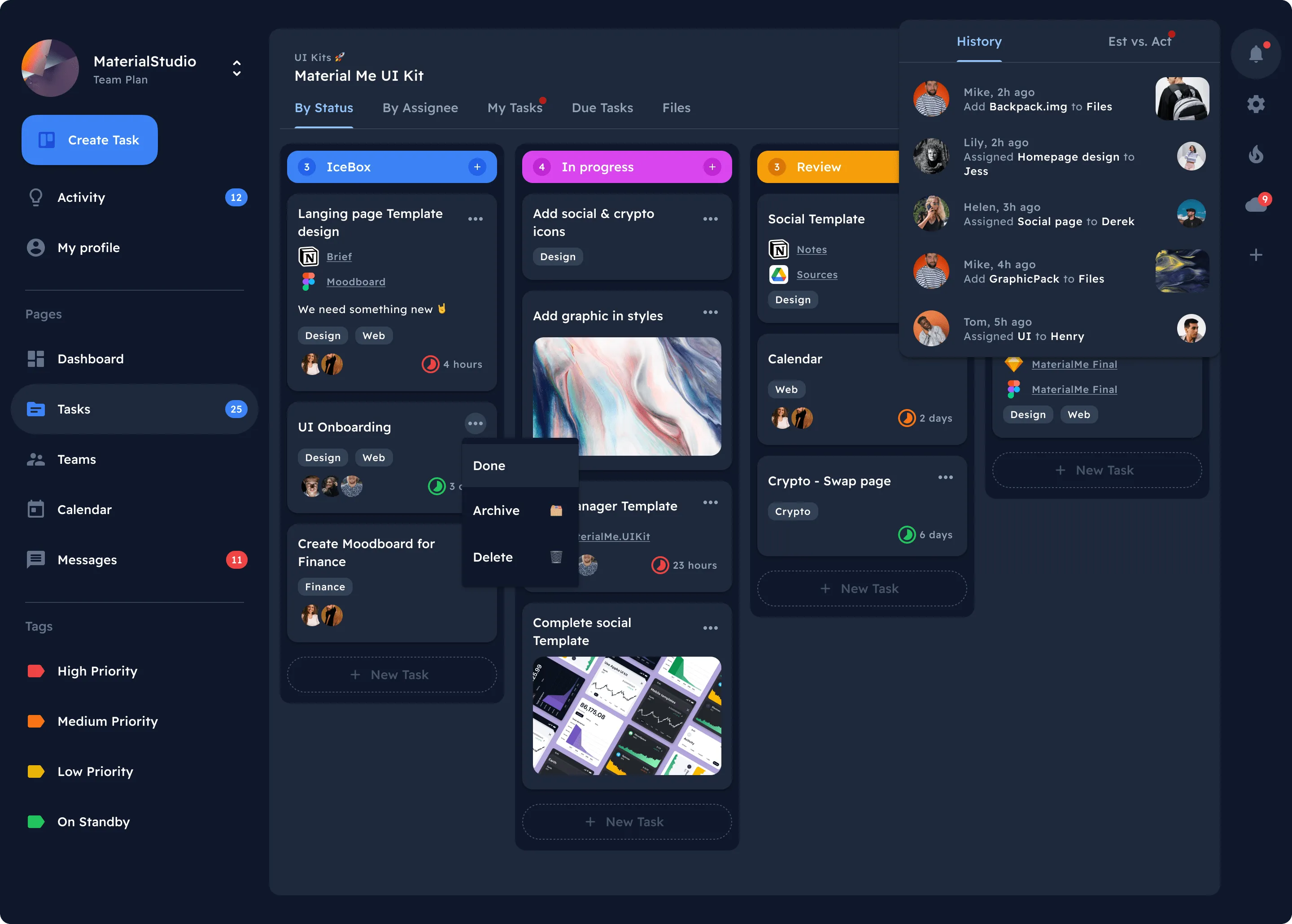 Projects Dark