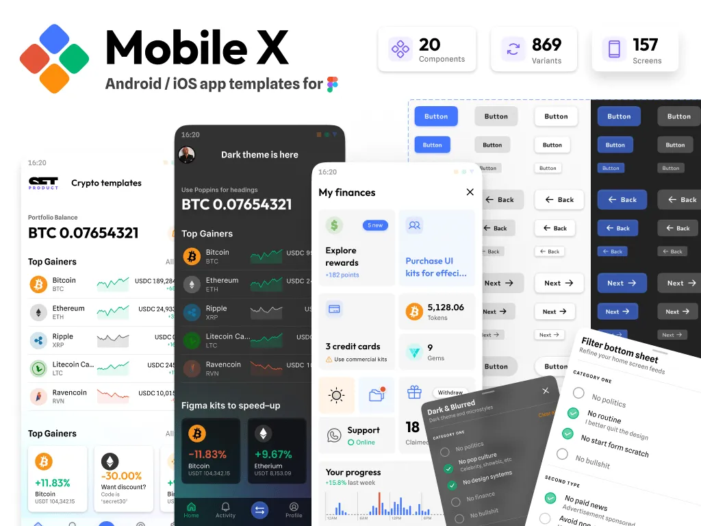 Mobile X UI kit